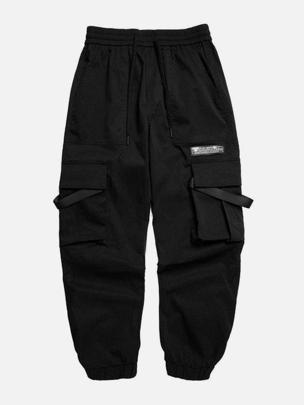 Ribbons Pockets Function Cargo Pants