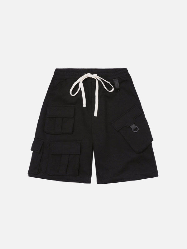 Buckle Pocket Cargo Shorts