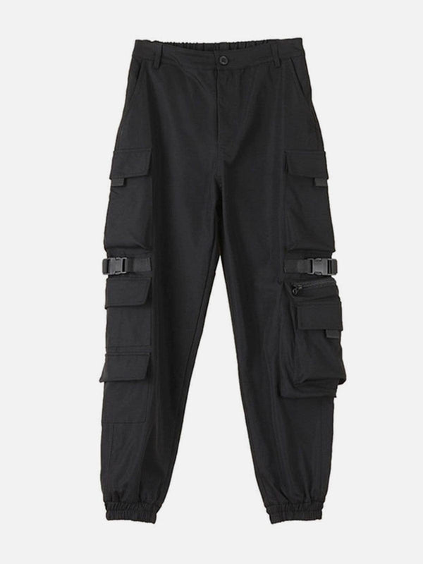 Buckle Pocket Cargo Pants