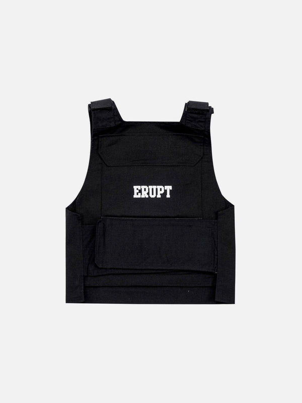 Techwear Velcro Print Pockets Vest