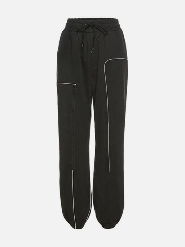 Irregular Reflective Strips Pants