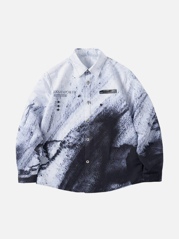 Full Gradient Splash Ink Jacket