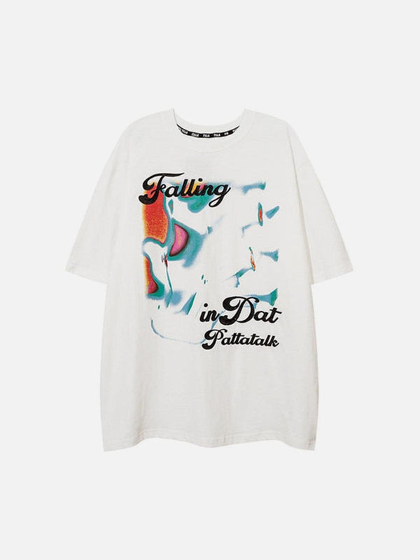 Letter Graffiti Graphic Tee