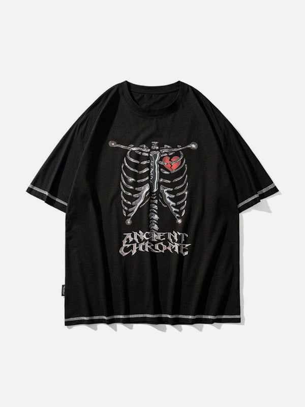 Heart Skeleton Graphic Tee