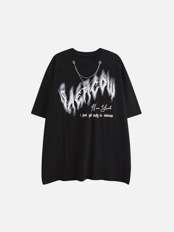 Graffiti Letters Necklace Tee