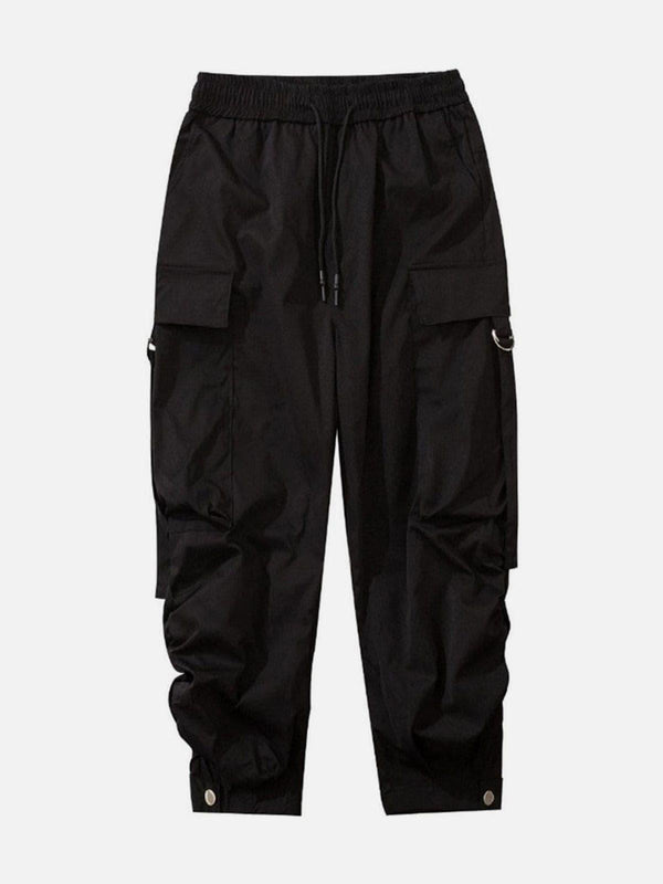 Ribbon Fold Buckle Cargo Pants