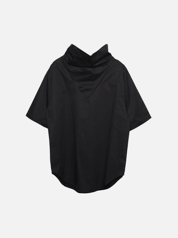 Dark Functional Chain Turtleneck Tee