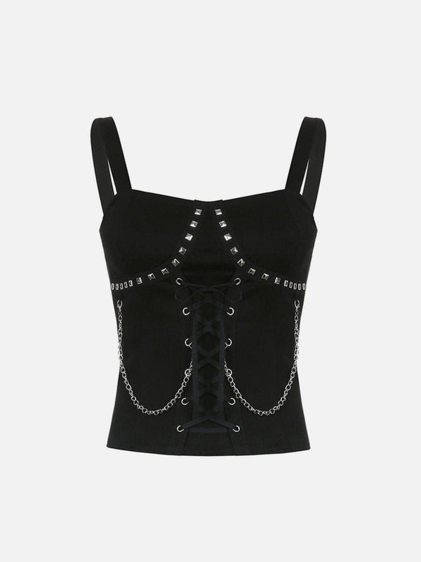 Dark Chain Rivet Vest