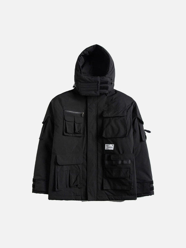 Removable Multi Pockets Winter Coat