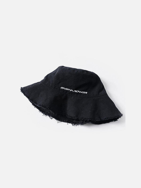 Functional Tassel Embroidery Fisherman Cap