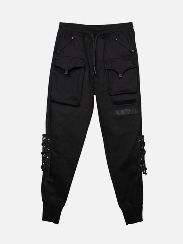 Personality Straps Cargo Pants