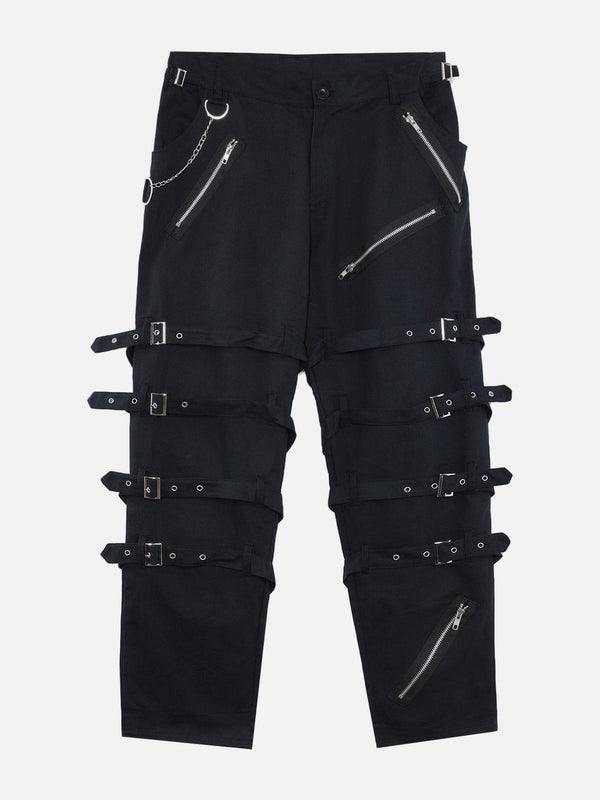 Punk Metal Decoration Pants