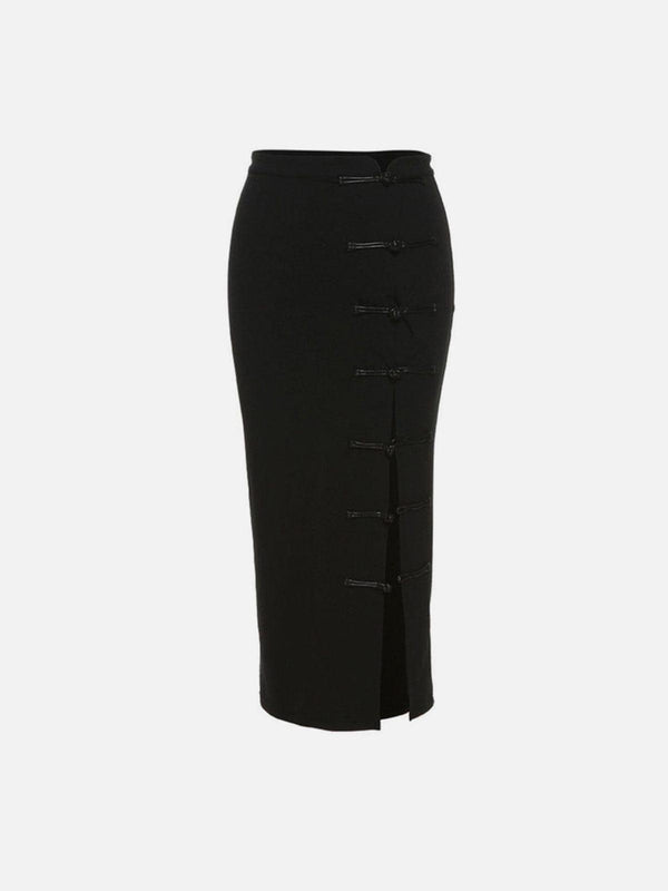 Slim Fit Sexy Buckle Skirt