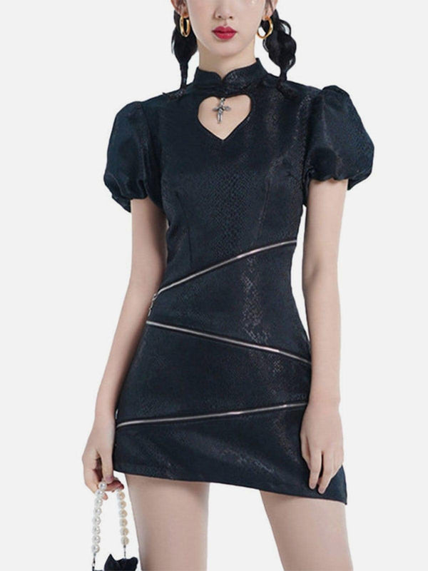 Dark Personality Zipper Dress