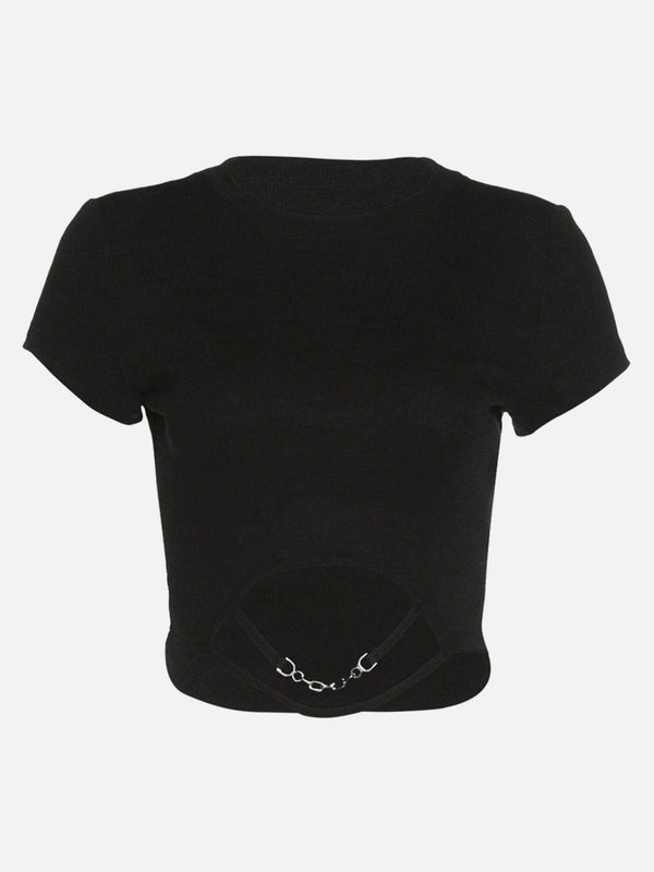 Dark Hollow Chain Short Sleeve T Shirt