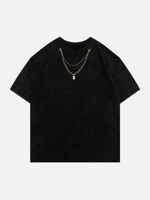 Bear Necklace Washed Tee