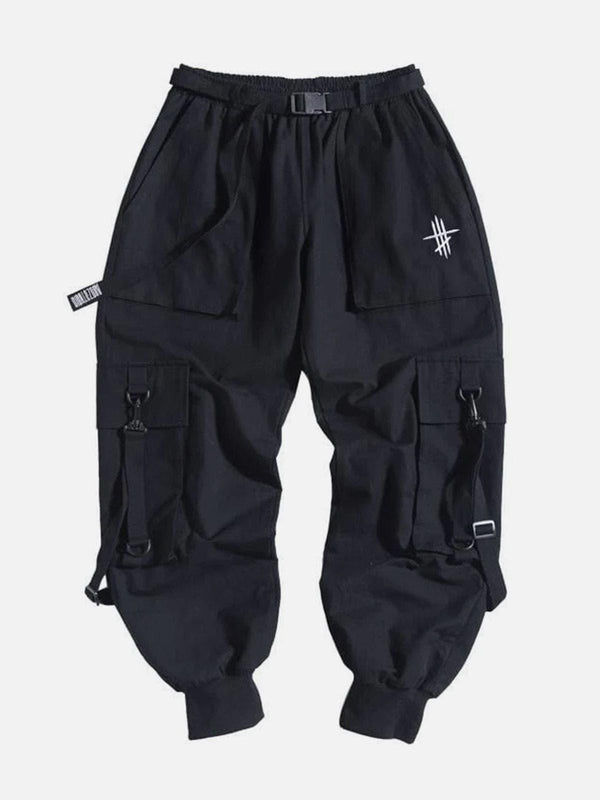 "Streamer Buckle" Cargo Pants