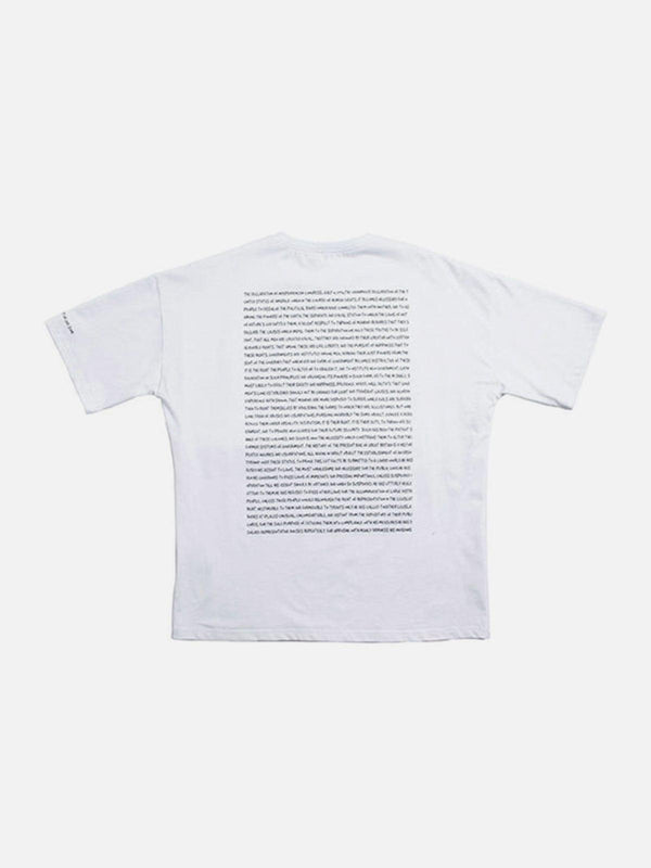 Dark Letter Graffiti Cotton Tee