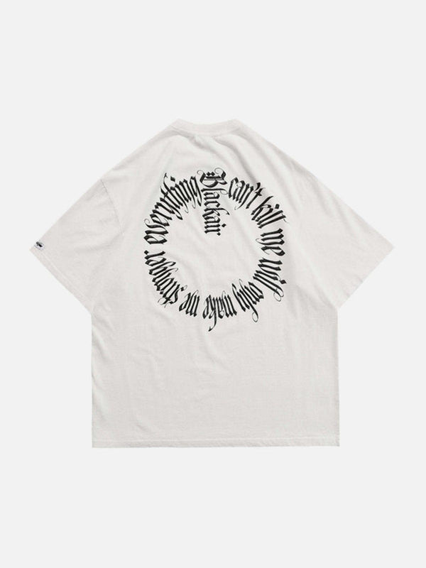 Cut Circle Letters Tee