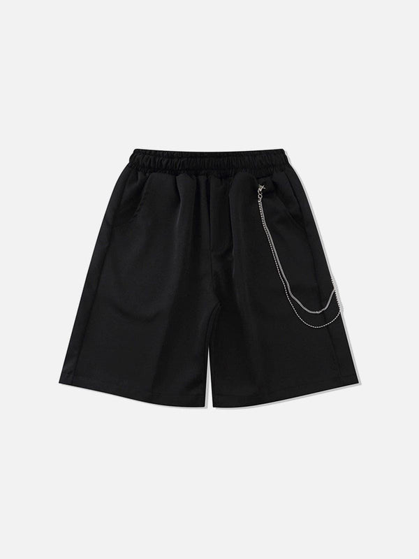 Zipper Chain Pocket Shorts