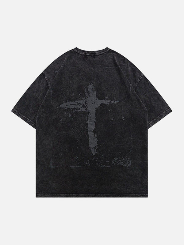 Cross Washed Cotton Graphic Tee