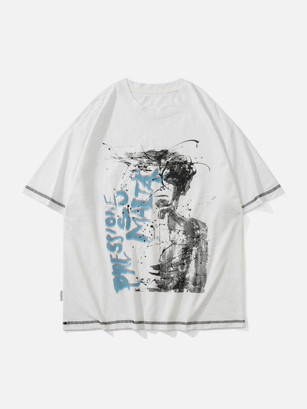 Splash Ink Letters Graphic Tee