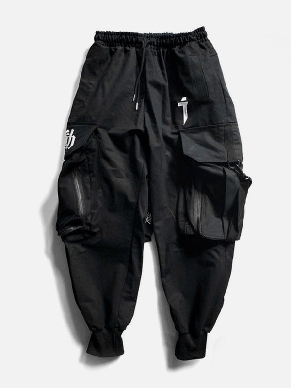 " Destruction god black angel " Cargo pants