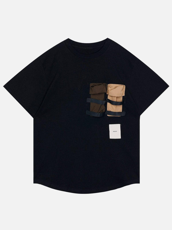 Patchwork Pockets Tee