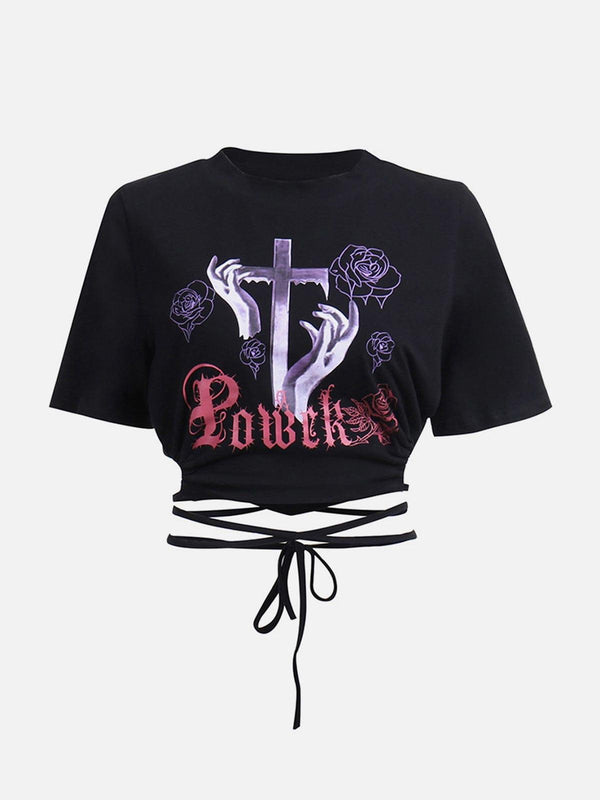 Gothic Cross Short Sleeve T Shirt