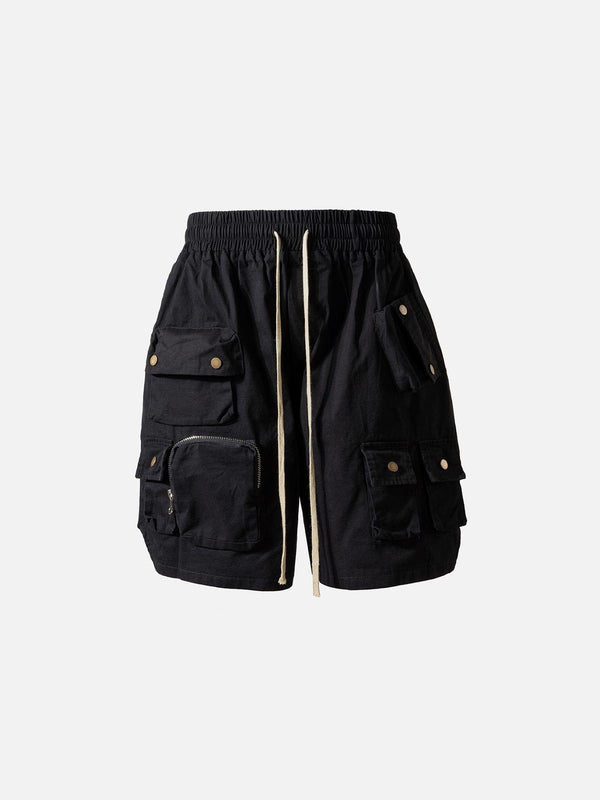 Button Pockets Cargo Shorts