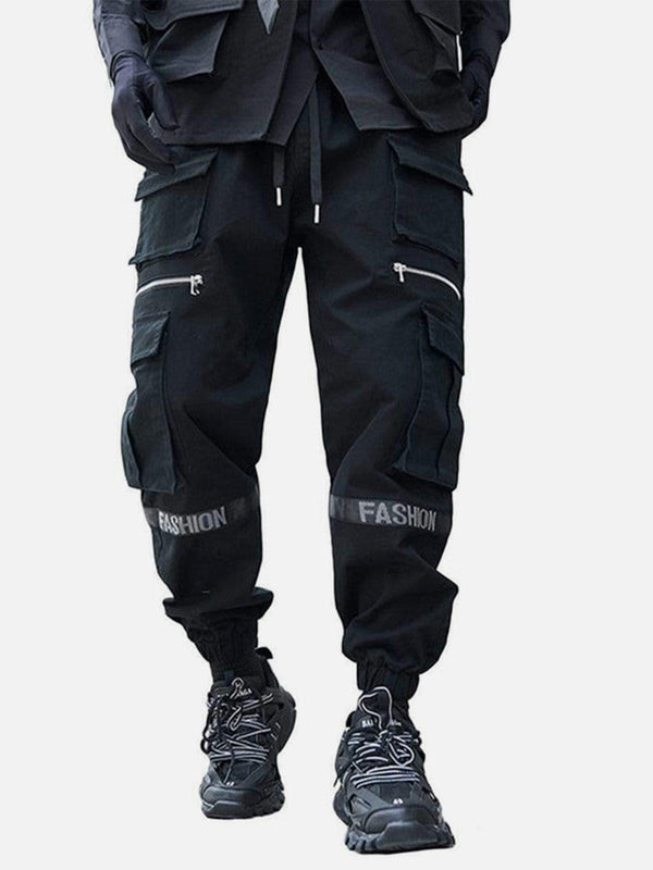 Techwear Multi Pockets Print Cargo Pants