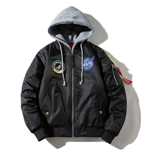 Galactic Hooded Bomber Jacket