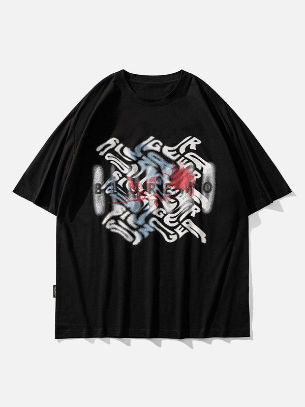 Abstract Letters Graphic Tee