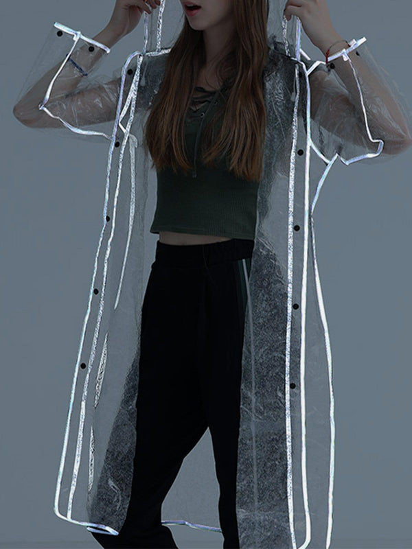 Transparent Reflective Raincoat Jacket