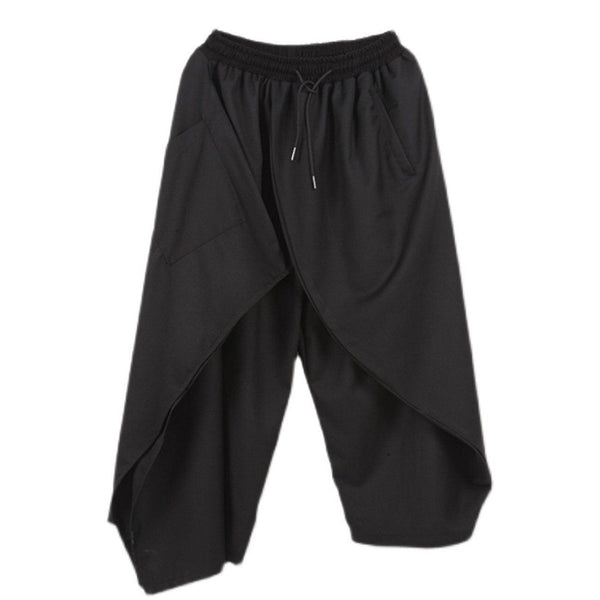 Drawstring Culottes Pants