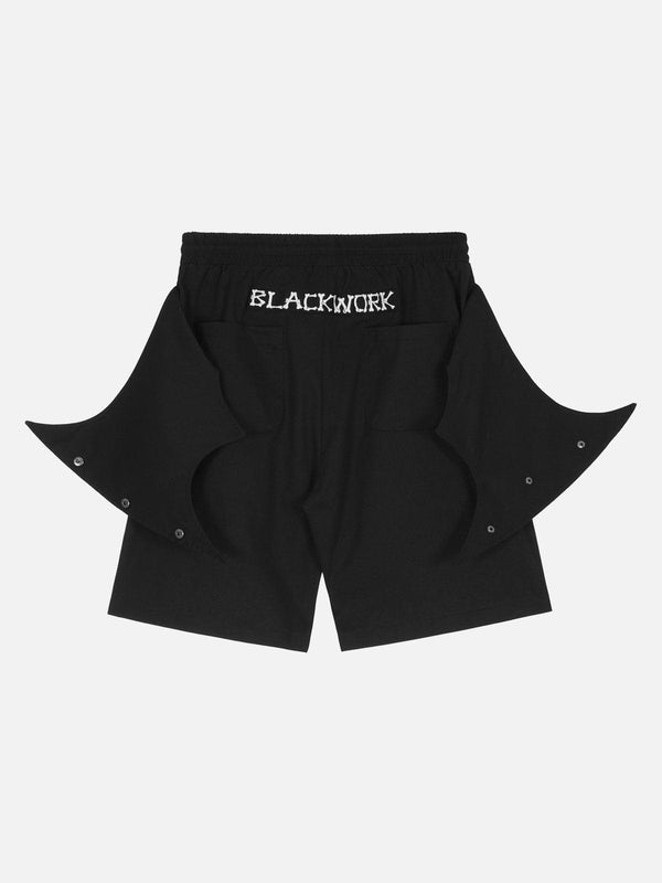 "Blackwork" Bat Wings Shorts