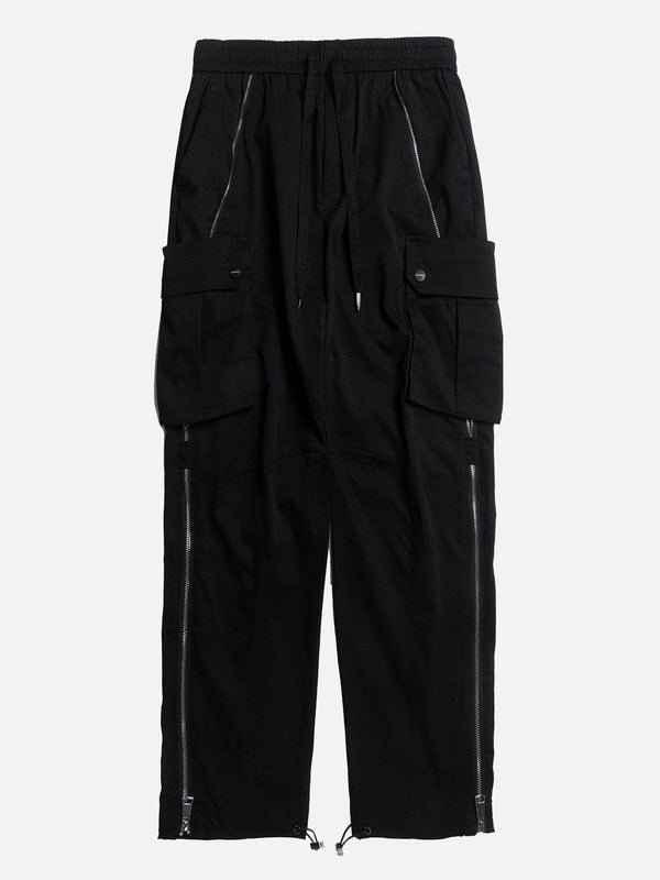 Big Pocket Long Zip Up Cargo Pants