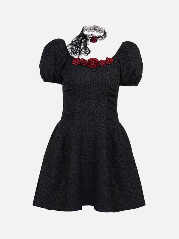 Rose Stereoscopic Dress