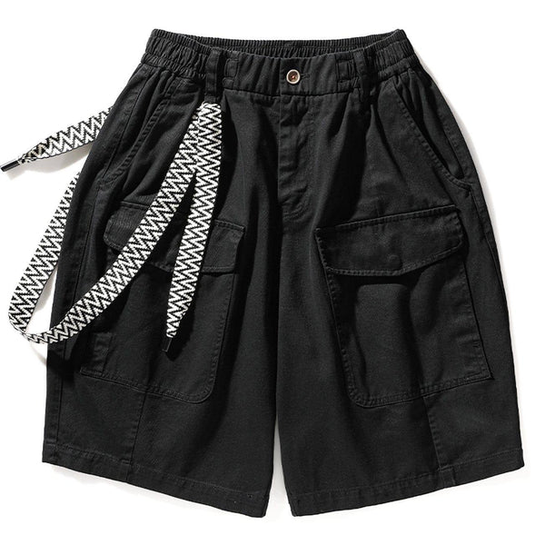 Detachable Drawstring Cargo Shorts