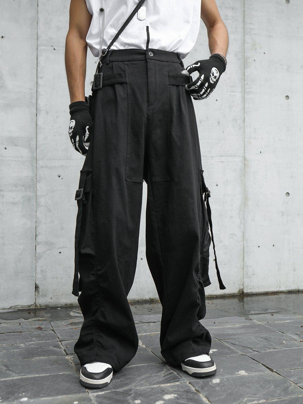 Long Pocket Ribbon Cargo Pant