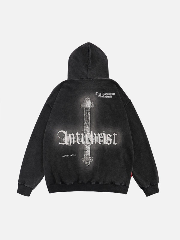 Cross Washed Hoodie