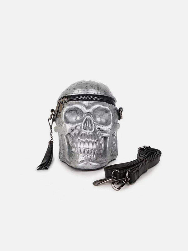 Zip Up Skull Bag