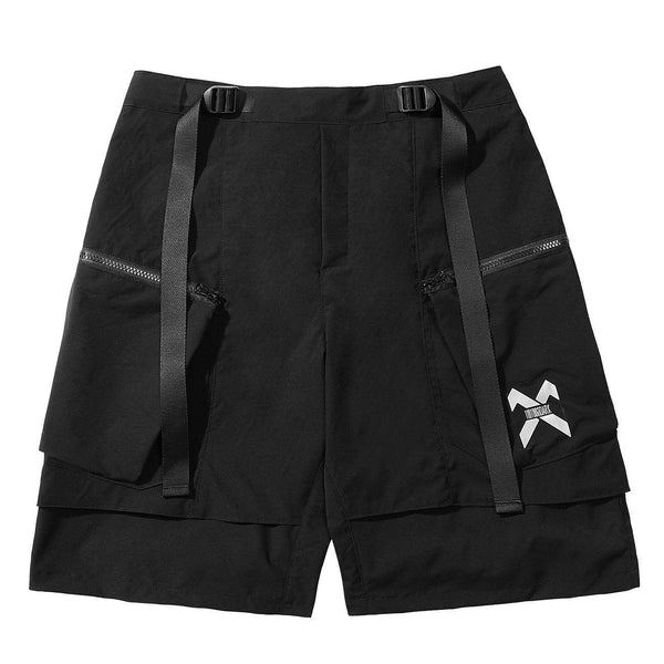 Function Long Zip Up Cargo Shorts