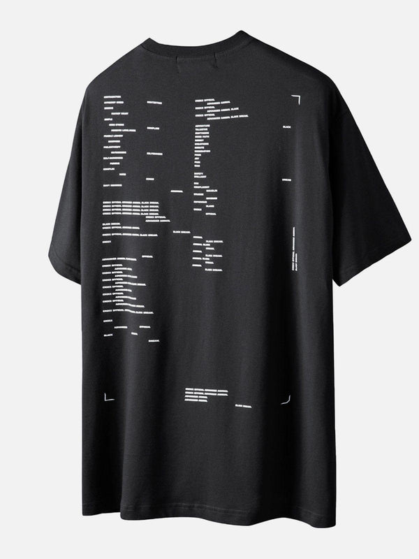 Function Back Letters Graphic Tee