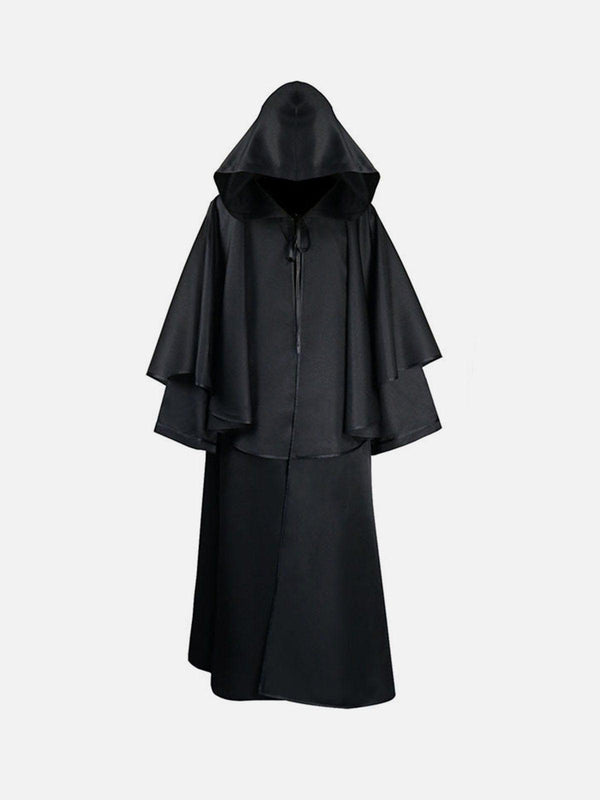 Punk Hooded Wizard Long Sleeve Cape