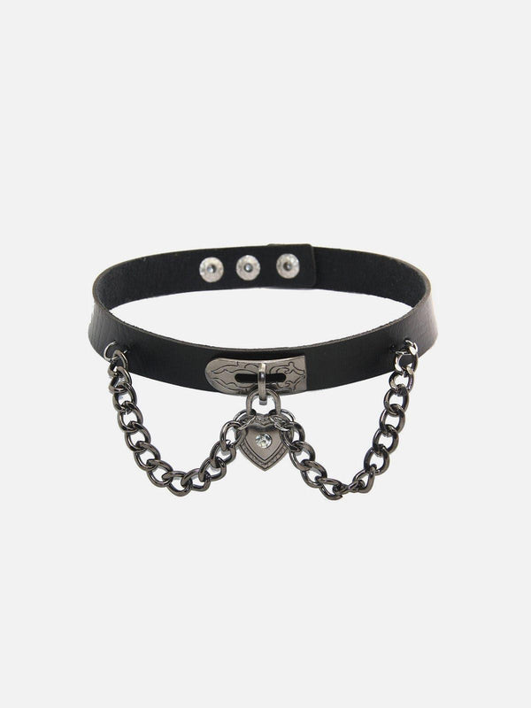 Dark Chain Love Necklace