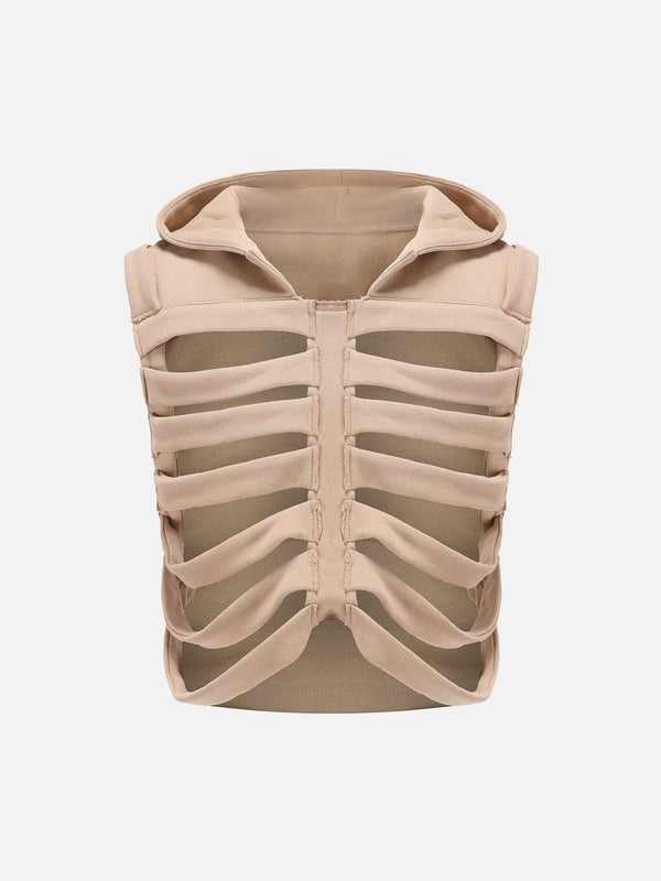 Cutout Hooded Vest