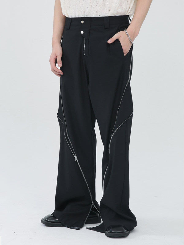 Zip Up Split Pants