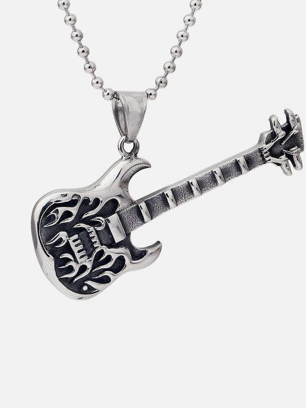 Punk Rock Electric Guitar Necklace