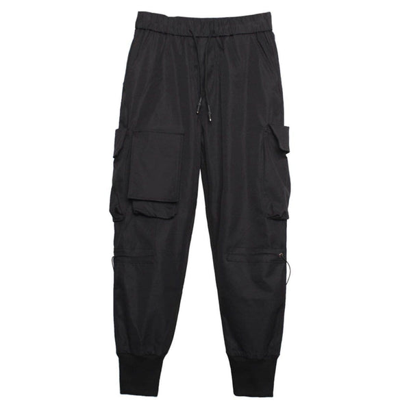 Functional Big Pocket Drawstring Cargo Pants